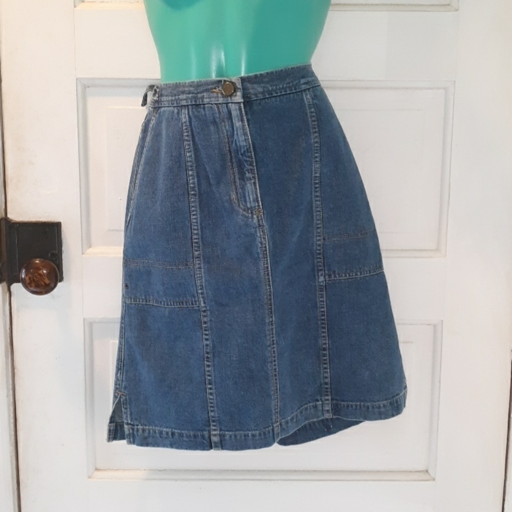 Jones Sport 4 denim jean skirt